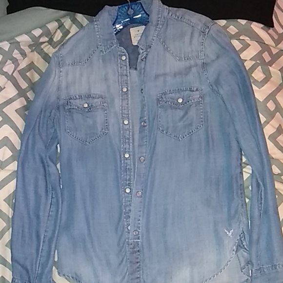 American eagle Vintage boyfriend button-up denim